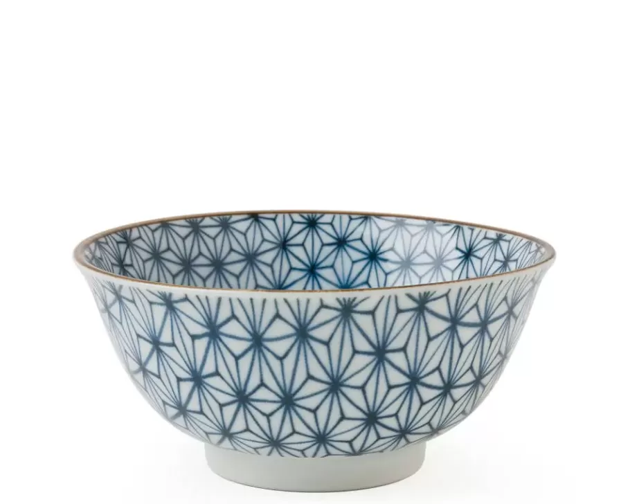 MIYA Company Medium Bowls^Asanoha Colors 5.75" Bowl - Blue