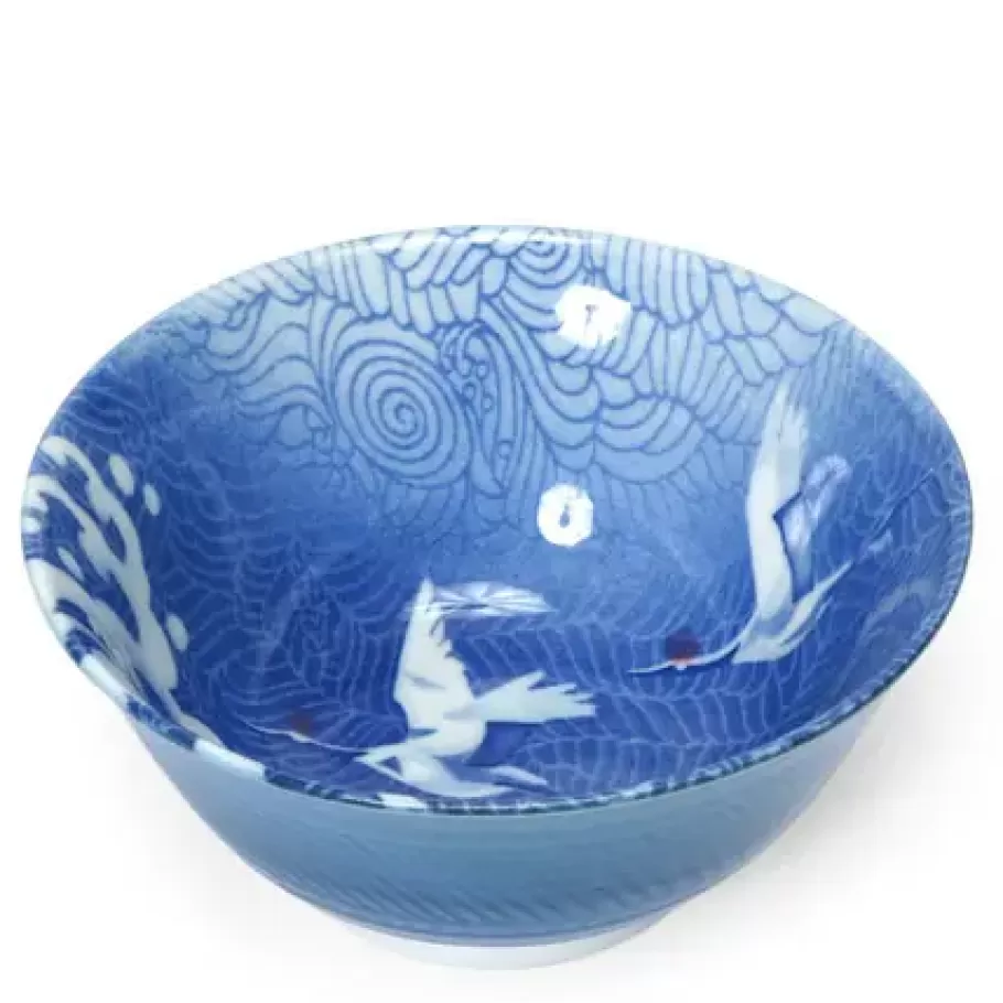 MIYA Company Medium Bowls^Blue Cranes 6" Bowl