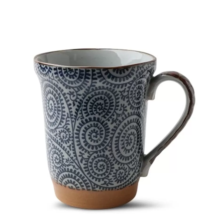 MIYA Company Mugs^Blue Vintage Karakusa 14 Oz. Mug