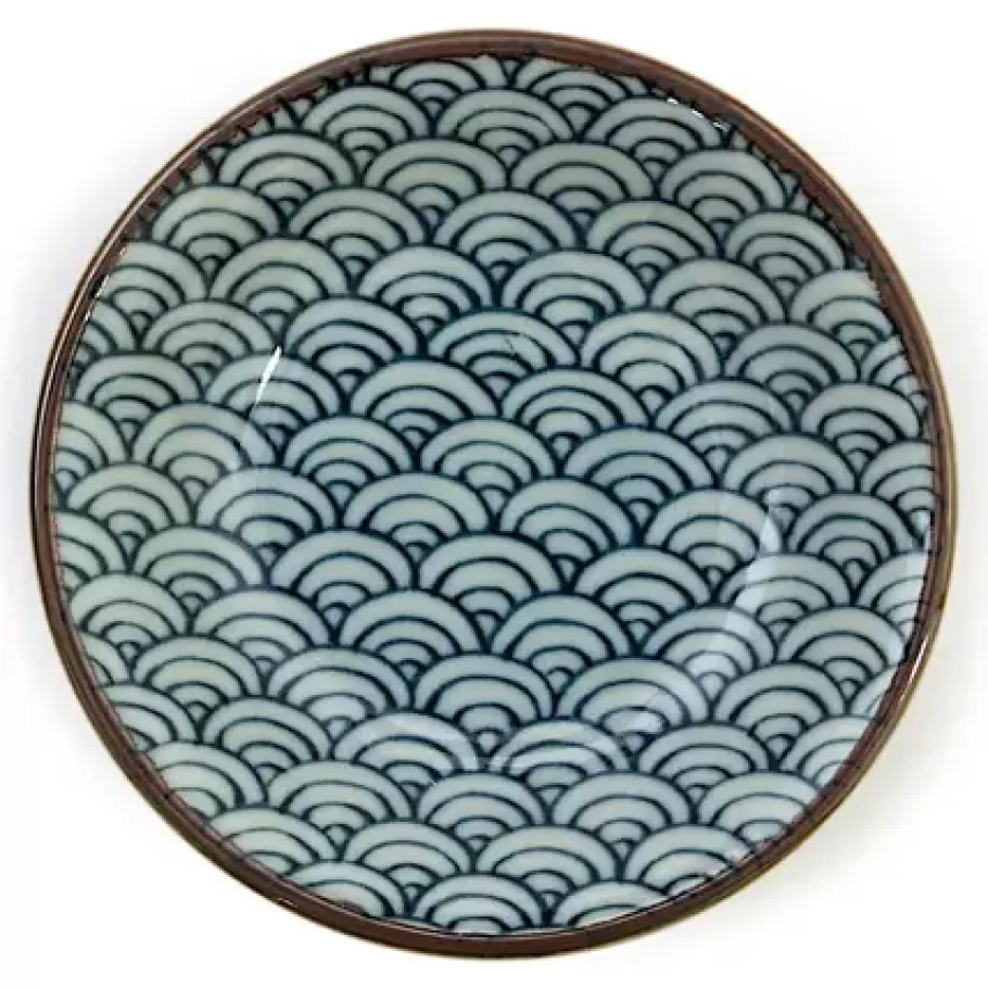 MIYA Company Sauce Dishes^Blue Wave 4" Sauce Dish