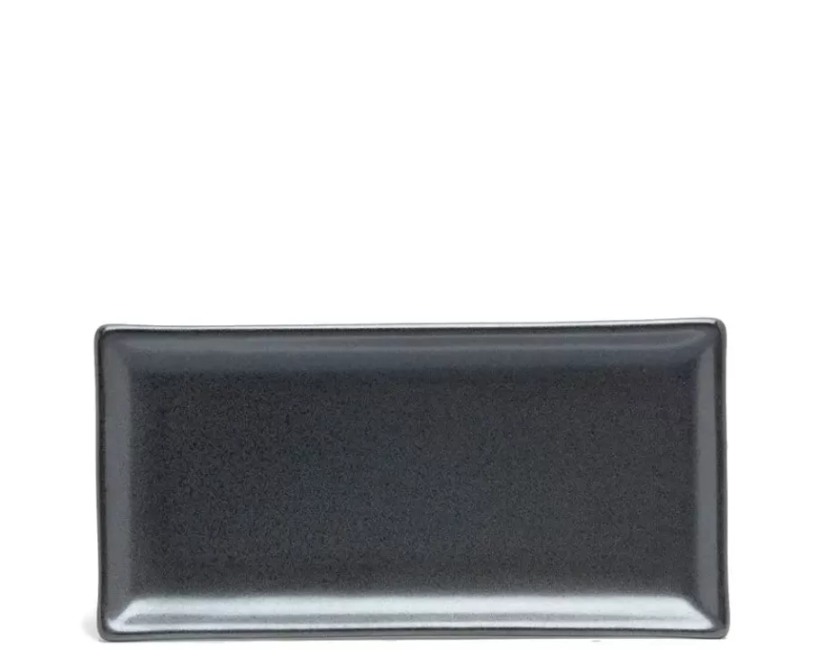 MIYA Company Medium Plates^Iron Glaze 8.75" X 5" Plate