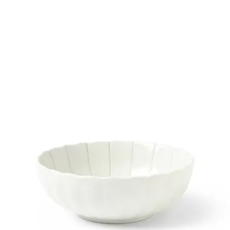 MIYA Company Medium Bowls^Kasa Lines White 5.5" Bowl