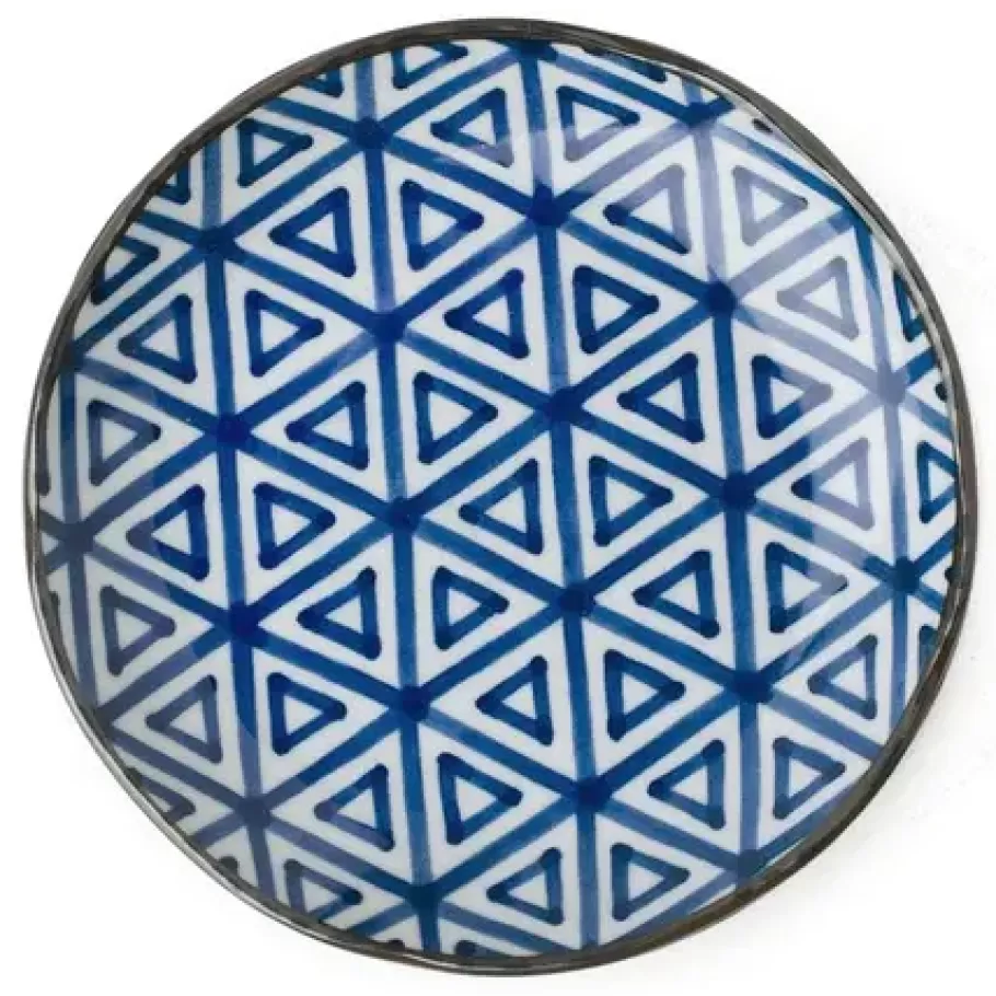 MIYA Company Medium Plates^Monyou 6.5" Sankaku Plate