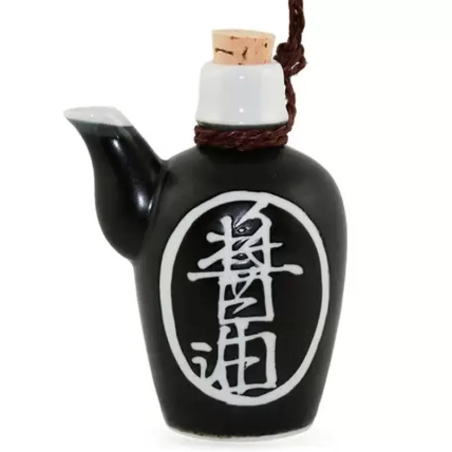 MIYA Company Sauce Pots^Shoyu 8 Oz. Sauce Pot With Cork - Black