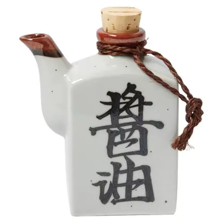 MIYA Company Sauce Pots^Shoyu 6 Oz. Sauce Pot With Cork - White