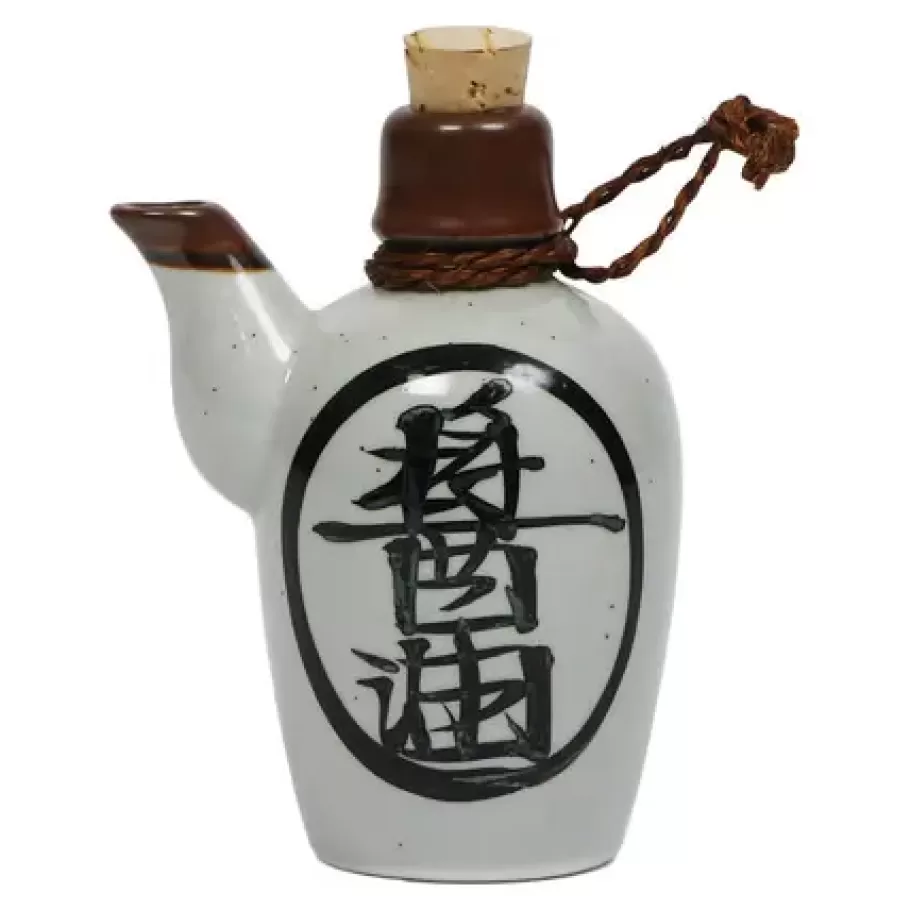 MIYA Company Sauce Pots^Shoyu 8 Oz. Sauce Pot With Cork - White