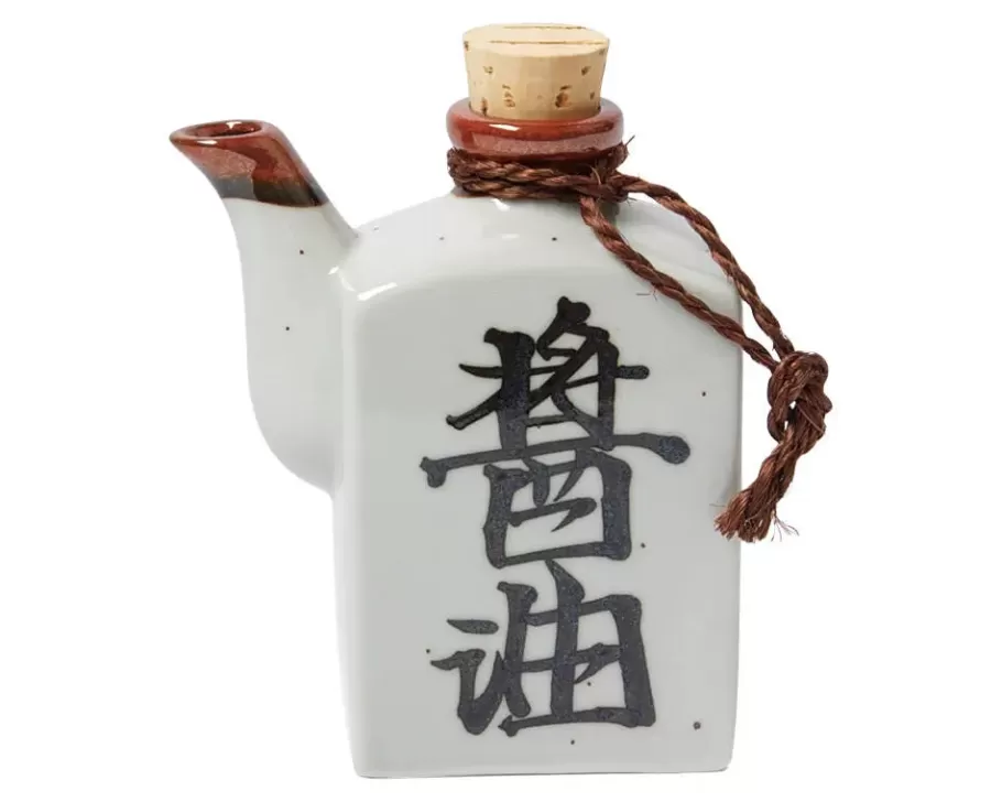 MIYA Company Sauce Pots^Shoyu 6 Oz. Sauce Pot With Cork - White