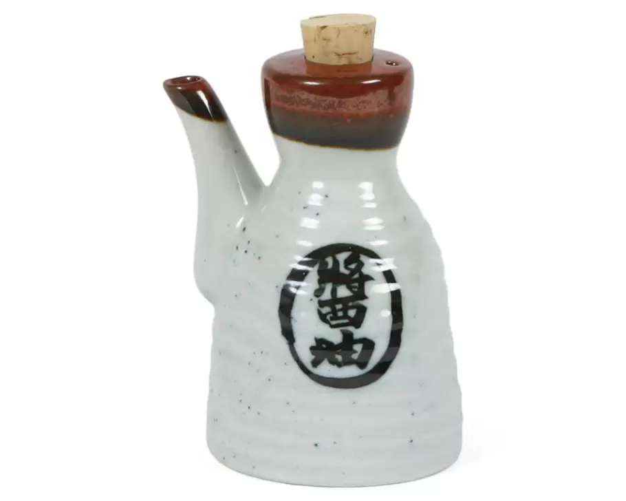 MIYA Company Sauce Pots^Shoyu 6 Oz. Sauce Pot With Cork - White